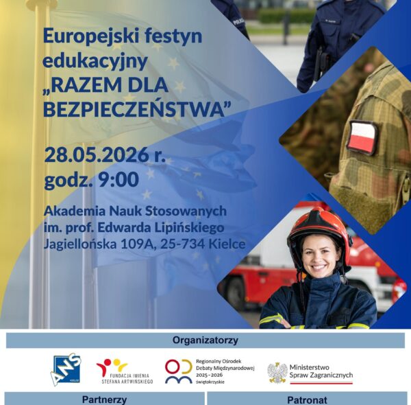 Zapraszamy na Europejski Festyn Edukacyjny „Razem dla bezpieczeństwa”!